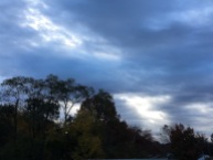 cloudy autumn dawn