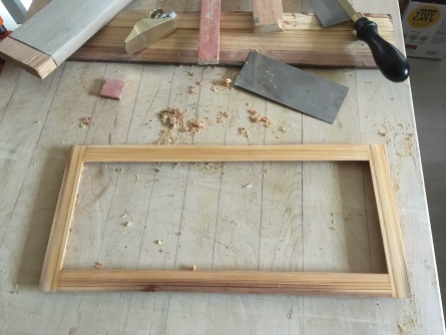heart pine picture frame